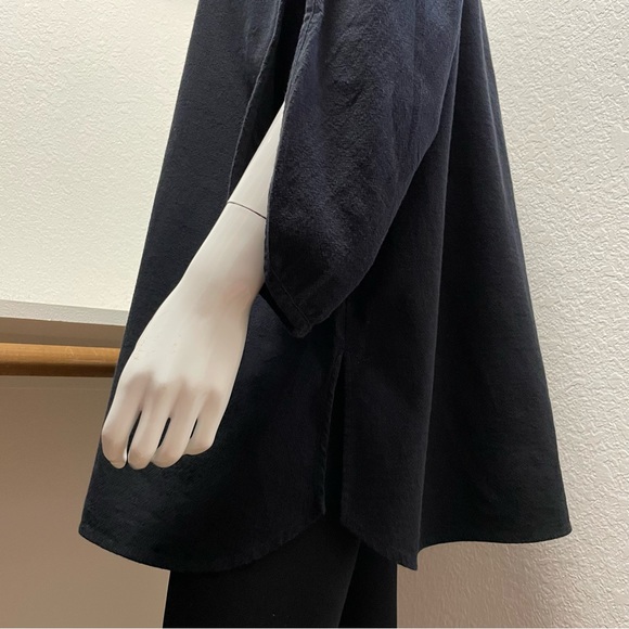 Soft Surroundings Two Blouse Bundle Fitted and Relaxed, Cotton in Black | Sz L - Picture 8 of 11